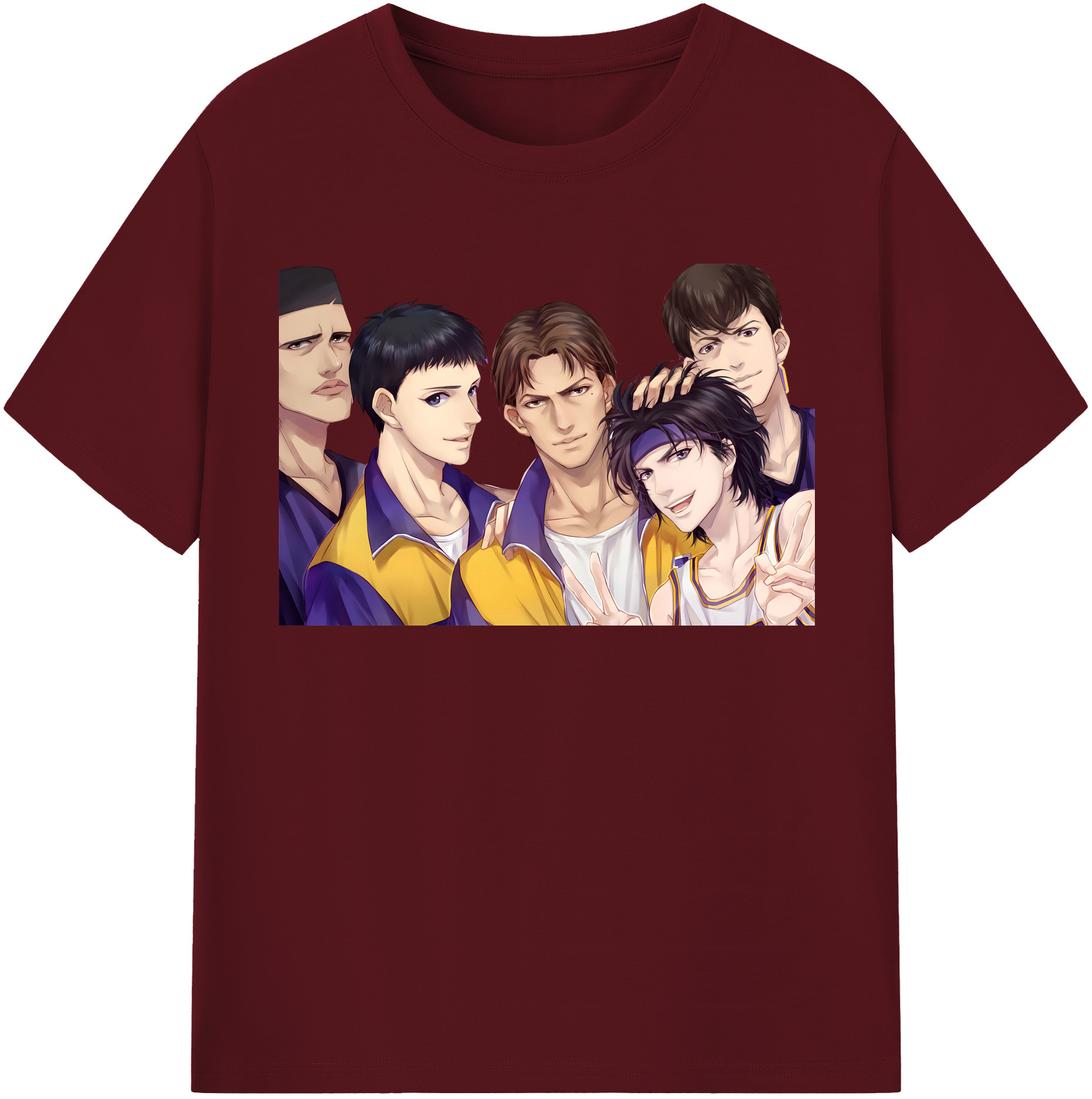 SLAM DUNK／スラムダンク 綿100％半袖Tシャツ（フロントプリント）